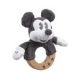 Hračka Drevená/plyšová hrkálka Mickey Mouse, 4