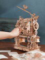 Hračka RoboTime 3D drevené mechanické puzzle Tlačiarenský lis, 8
