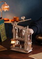 Hračka RoboTime 3D drevené mechanické puzzle Tlačiarenský lis, 3
