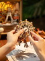 Hračka RoboTime 3D Drevené puzzle Karneval pri západe slnka, 6