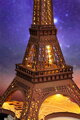 Hračka RoboTime 3D Drevené puzzle Rolife Eiffelova veža Night Shining, 5