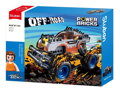 Hračka Sluban Power Bricks Naťahovací Strieborný ohnivák Off-road Monster, 4