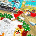 Drevené podlahové puzzle Londýn