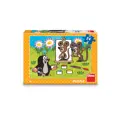 Dino Puzzle Krtko maliarom 24 dielikov