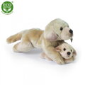 Plyšový labrador so šteniatkom ležiaci 25 cm ECO-FRIENDLY 2, detail