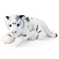 Plyšový tiger biely ležiaci 36 cm ECO-FRIENDLY