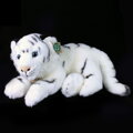 Plyšový tiger biely ležiaci 36 cm ECO-FRIENDLY