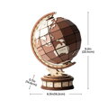 RoboTime 3D drevené puzzle Glóbus a divy sveta