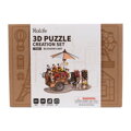 RoboTime 3D drevené puzzle Kvetinový vozík