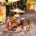 RoboTime 3D drevené puzzle Kvetinový vozík