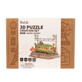 RoboTime 3D drevené puzzle Električka so sakurami