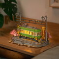 RoboTime 3D drevené puzzle Električka so sakurami