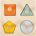 Montessori puzzle – tvary a obrázky
