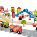 Bigjigs Rail Sada ciest a koľají s príslušenstvom 105 ks