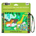 Petitcollage Obojstranné puzzle 2v1 Džungľa, 2 hračky pre deti