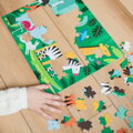 Petitcollage Obojstranné puzzle 2v1 Džungľa, 4 hračky pre deti