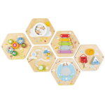 Le Toy Van Petilou Hrací panel Labyrint, 3 hračky pre deti