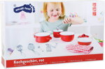 Detské kovové červené riady 1, drevené hračky pre deti