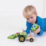 Drevené hračky - Nasadzovanie traktor