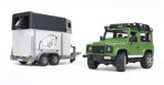 Bruder 2592 Land Rover s prívesom na prepravu koní vrátane 1 koňa, 1, hračky pre deti
