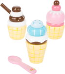Stojan na zmrzlinu s omáčkou 4, drevené hračky pre deti
