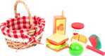Piknikový košík s ovocím a zeleninou 1, drevené hračky pre deti