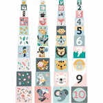 Skladacie kocky zvieratká s číslami, 3, hry pre deti
