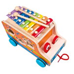 Bino Vkladačka auto s xylofónom, 3, hračka pre dieťa