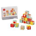 Petitcollage Drevené kocky ABC, 2, kreatívne hračky pre deti