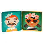 Petitcollage Magnetické puzzle Veselé tváre 25ks, 2, kreatívne hračky pre deti