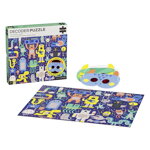 Petitcollage Puzzle príšerky 100 ks s 3D okuliarmi, 2, kreatívne hračky pre deti