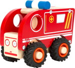 Drevené auto Sanitka 2, drevené hračky pre deti