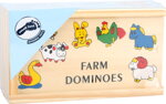 Domino farma menšia 1, drevené hračky pre deti