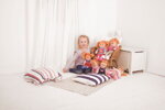 Tyrkysové šaty so svetrom pre bábiku 38 cm, 1 hračka pre deti