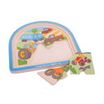 Bigjigs Toys Drevené viacvrstvové puzzle Farma, 1, hračky pre deti