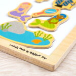 Bigjigs Toys Drevená magnetická tabuľa, 7887 hračky pre deti