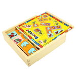 Bigjigs Toys Drevené domino so zvieratkami, 354, hračky pre deti