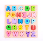Bigjigs Toys Vkladacie puzzle Abeceda veľké písmená, 1, hračky pre deti