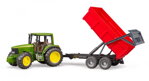 Bruder 2057 Traktor John Deere s vlekom, 1 hračky pre deti