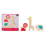 Petitcollage Sada Hudobný zverinec s drevenými nástrojmi 3 ks, 2402 hračky pre deti
