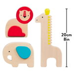 Petitcollage Sada Hudobný zverinec s drevenými nástrojmi 3 ks, 8507 hračky pre deti