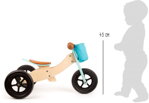 Small Foot Drevené odrážadlo Maxi 2v1 tyrkysové, 4, hračky pre deti