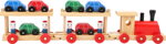 Small Foot Drevený poschodový vláčik s autami, 249 hračky pre deti