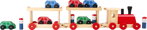 Small Foot Drevený poschodový vláčik s autami, 4576 hračky pre deti