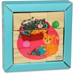 Vilac Drevené obrázkové kocky Zvieratká, 10380 hračky pre deti