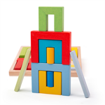 Bigjigs Toys Drevené skladacie tvary, 3 hračky pre deti