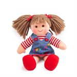 Bigjigs Toys Látková bábika Hattie 28 cm, 1 hračky pre deti