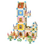 Bino Drevená stavebnica Veľký zámok 268 ks, 9 hračky pre deti