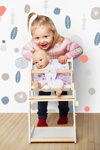 Small Foot Multifunkčná stolička pre bábiky Little Button, 5 hračky pre deti