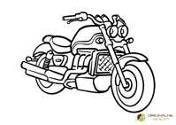 Motorka - omaľovanka na vytlačenie